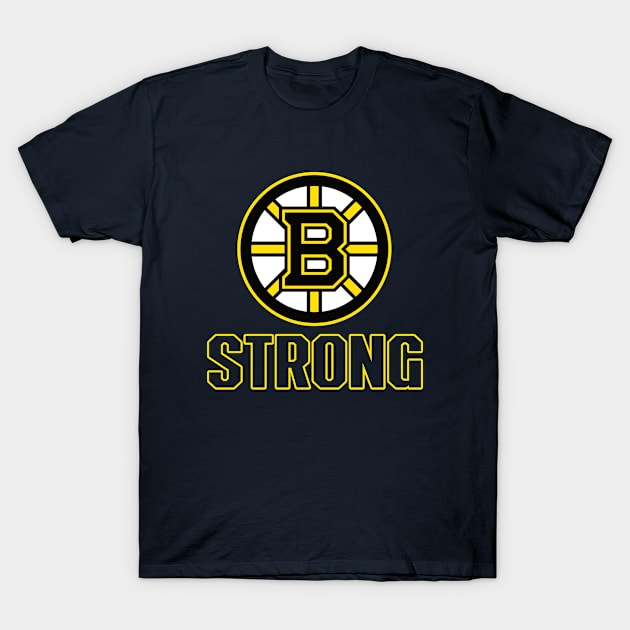 Boston B Strong Marathon Logo T-Shirt by KDenimz